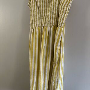 A New Day Mustard and White Textured Dress